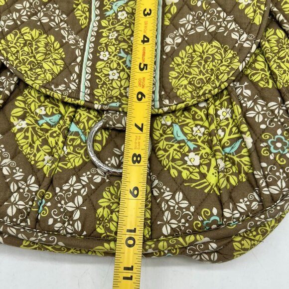Vera Bradley Womens Birds Sittin in a Tree Satchel Saddle Handbag Floral Quilted - Picture 3 of 10